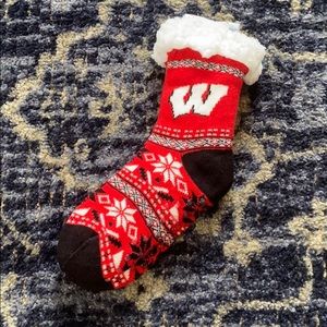 Wisconsin Badgers cozy socks